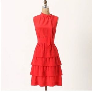 Anthropologie Girls from Savoy red dress